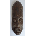 Afrikaans donker bruin houten masker 